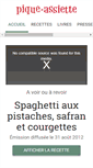 Mobile Screenshot of pique-assiette.ch